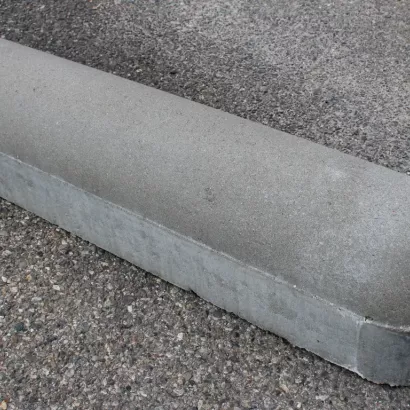 Parkeerstootband 20x20x100 dubbelzijdig grijs