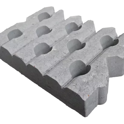 Grasbetontegel type B 40x60x12(60 cm. zijde vlak) K85911 vormklasse B BK15