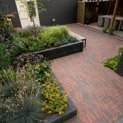 Tambour 20x5x7 rood/zwart