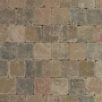 Metro Trommelsteen 15x15x6 S brons genuanceerd