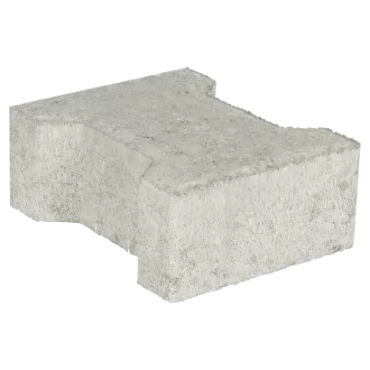 Basicstone H-verbandsteen 20x16,4/11,7x8 normaal facet grijs 1000 KOMO PL1