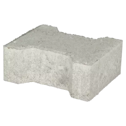 Ecotop Base H-verbandsteen 20x16,4/11,7x8 normaal facet grijs KOMO PL2