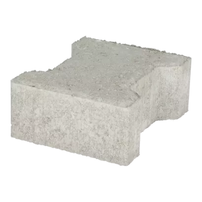 Ecotop Base H-verbandsteen 20x16,4/11,7x8 normaal facet grijs KOMO PL2