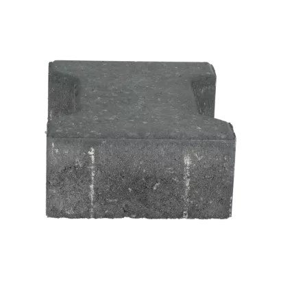 Ecotop Base H-verbandsteen 20x16,4/11,7x8 normaal facet antraciet KOMO PL2