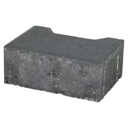 Ecotop Base Randsteen 20x13,4/11,5x8 normaal facet antraciet KOMO PL2