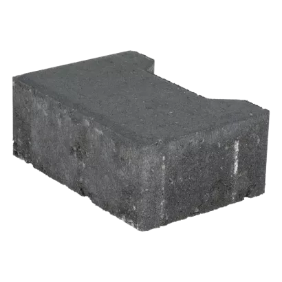 Ecotop Base Randsteen 20x13,4/11,5x8 normaal facet antraciet KOMO PL2