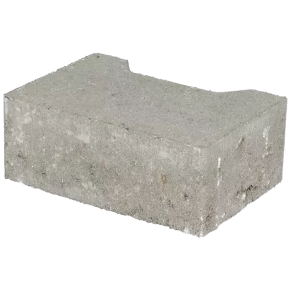 Ecotop Base Randsteen 20x13,4/11,5x8 normaal facet grijs KOMO PL2