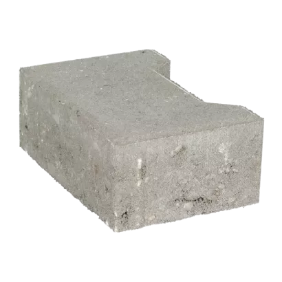 Ecotop Base Randsteen 20x13,4/11,5x8 normaal facet grijs KOMO PL2