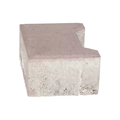 Ecotop Base Randsteen 20x13,4/11,5x8 normaal facet heidekleur KOMO PL2