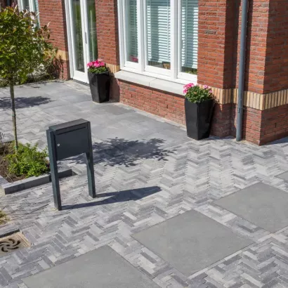 Schellevis Oudhollands Tegel 100x100x8 Antraciet