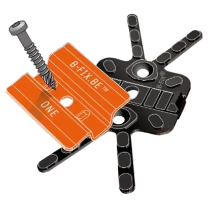 B-fix Air ventilatiewig  zwart HDPE (100st)