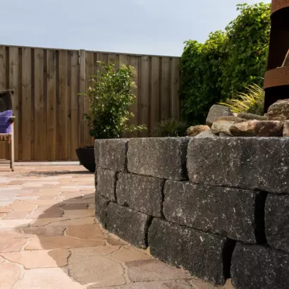 Wallblock Tumble 12x12x30 Antraciet