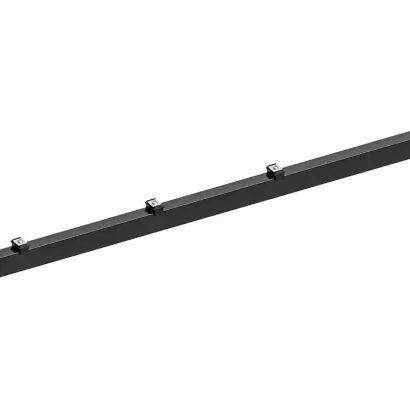 Hillfence metalen paal+aansluitingset afdekkap 6x4x160cm zwart