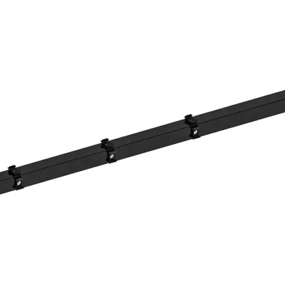 Hillfence h.paal+aansluitingset afdekkap 6x6x160cm zwart