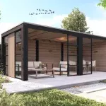 Douglas Overkapping Elegant fijn bezaagd 400x780cm