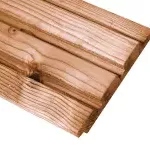 Excellent/Elegant Achter- & zijwand Douglas Design Verticaal 400cm