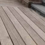 Bangkirai terrasplank glad/grof Basic 2,1x14,5x396cm