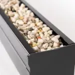 Top Stone 100/100 Lijngoot - Zwart (Aluminium) 100cm