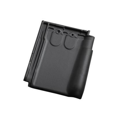 TdN18 dakpan matzwart engobe