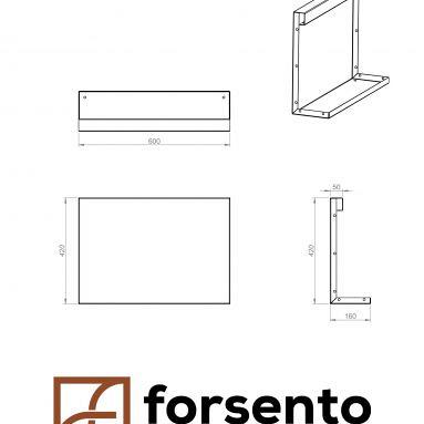 Plantenbak Module+ Recht Paneel (A) 60x42