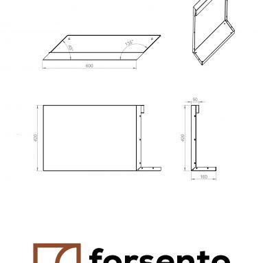 Plantenbak Module+ Parallel paneel (E) 60x42 R