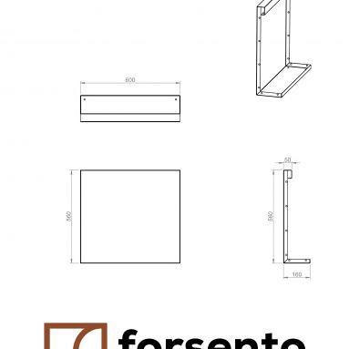 Plantenbak Module+ Recht Paneel (A) 60x56