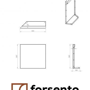 Plantenbak Module+ Uitwendig hoekpaneel (B) 60x56 L