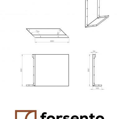 Plantenbak Module+ Parallel paneel (E) 60x56 L