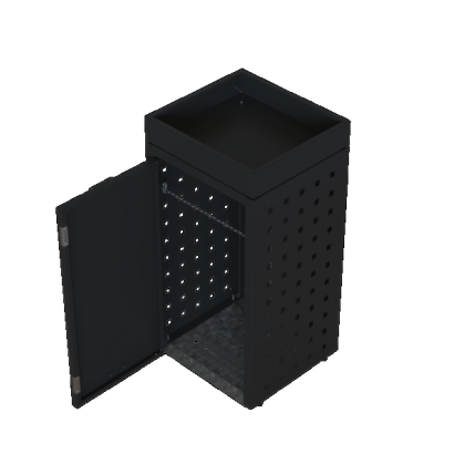 Kliko ombouw 120 Liter - 1 stuk GRAFIET ZWART met tuinbak