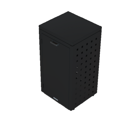 Kliko ombouw 120 Liter - 1 stuk GRAFIET ZWART met vaste deksel