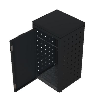 Kliko ombouw 120 Liter - 1 stuk GRAFIET ZWART met vaste deksel