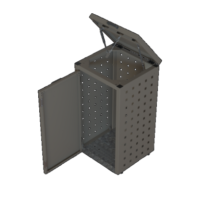 Kliko ombouw 120 Liter - 1 stuk TAUPE met klep