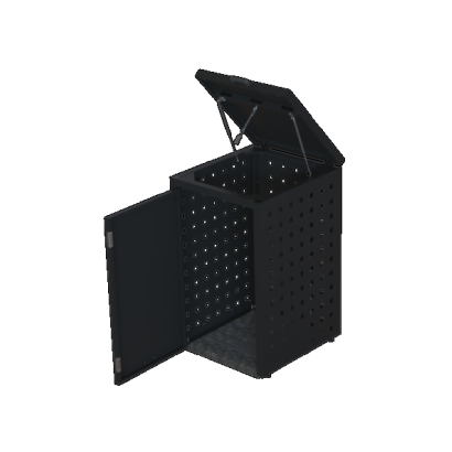 Kliko ombouw 240 Liter - 1 stuk GRAFIET ZWART met klep