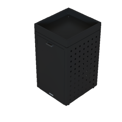 Kliko ombouw 240 Liter - 1 stuk GRAFIET ZWART met tuinbak