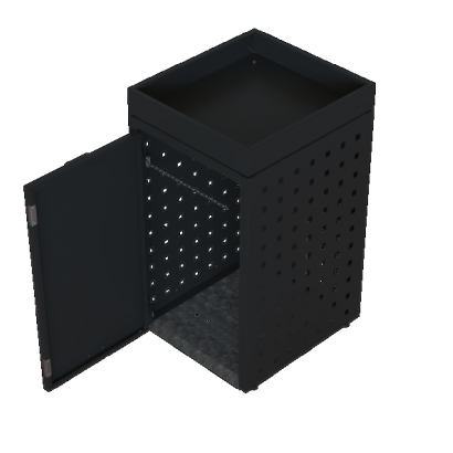 Kliko ombouw 240 Liter - 1 stuk GRAFIET ZWART met tuinbak