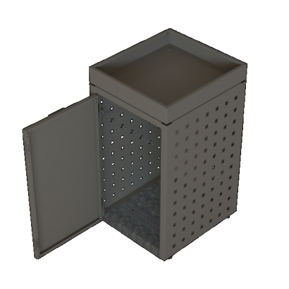 Kliko ombouw 240 Liter - 1 stuk TAUPE met tuinbak