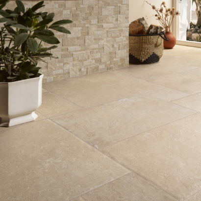 Silken 20MM Beige tegel 100x100x2 cm.