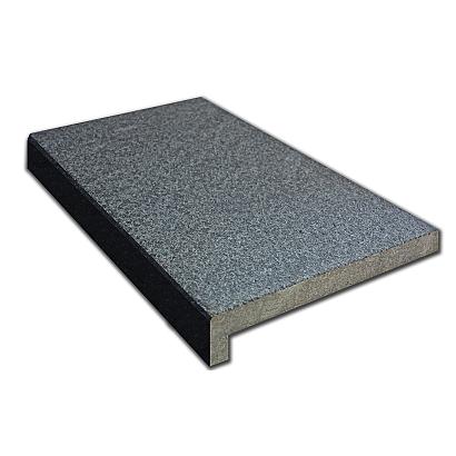 Orient Black randtegel RECHTE GEZOETE NEUS gevlamd type B hoek uitw.