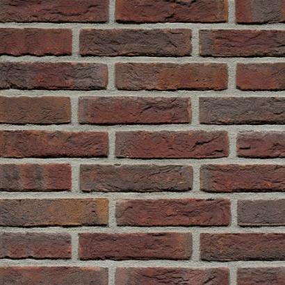 Blauwrood Genuanceerd Gesinterd | Waal Formaat | Handvorm | Steenstrips | 210 x 100 x 50