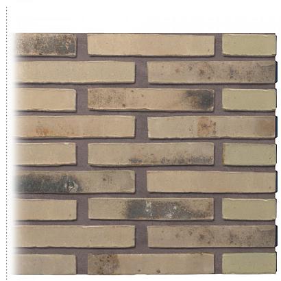 Gevelsteen | Vormbak Wasserstrich | Cyrene Nero (Pistache gesinterd) | Hilversums formaat