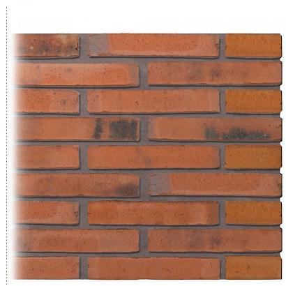 Gevelsteen | Vormbak Wasserstrich | Napoli Nero (Oranje Bont gesinterd) | Hilversums formaat