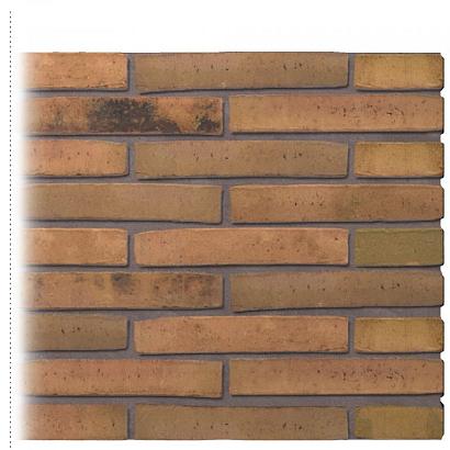 Gevelsteen | Vormbak Wasserstrich | Lucca Nero (Naturel Bont gesinterd) | Hilversums formaat