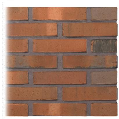 Gevelsteen | Vormbak Wasserstrich | Gaasp (Oranje Bont Mangaan) | Waalformaat