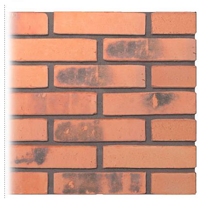 Gevelsteen | Vormbak Wasserstrich | Luts (Oranje gesinterd) | Waalformaat