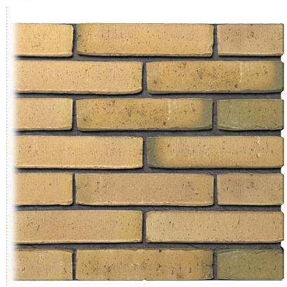 Gevelsteen | Vormbak Wasserstrich | IJssel (Geel Bont / Groen gesinterd) | Waalformaat