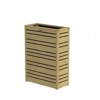 Bloembak Flux 90 Excellent, 70 x 30 x 90 cm, groen geïmpregneerd.