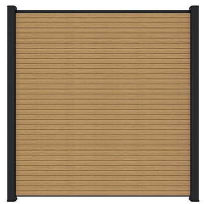 NewTechWood co-extrusie composiet scherm Triple, 180 x 180 cm, Red Cedar.