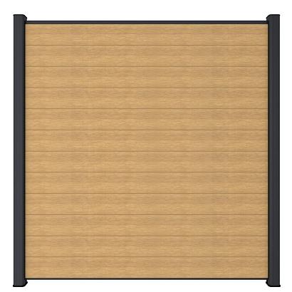 NewTechWood co-extrusie composiet scherm, 180 x 180 cm, Red Cedar.