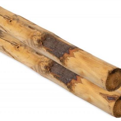 Ronde paal tamme kastanjehout geschild, Ø 8/10 x 250 cm