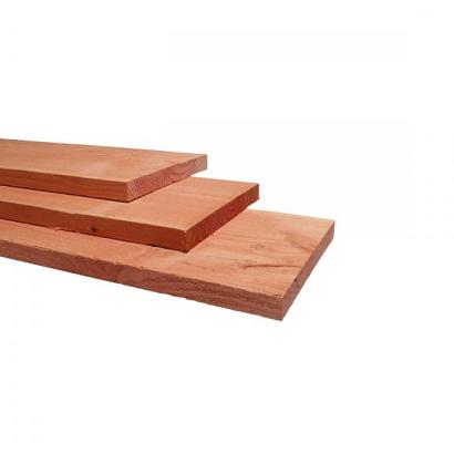 Douglas fijnbezaagde plank 3,2 x 20 x 500 cm, onbehandeld.